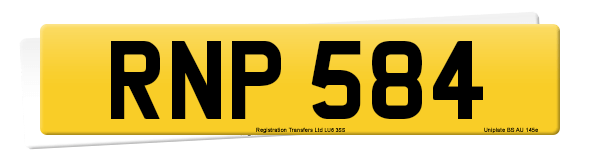 Registration number RNP 584